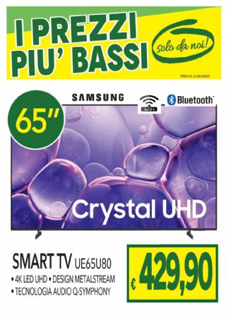 SAMSUNG TV 65'' UE65U80